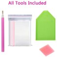 thumbnail image 4 of 5D Diamant Peinture Kit Rouge Rose Pleine Perceuse Strass DIY Point de Croix Décoration de la Maison, 4 of 8