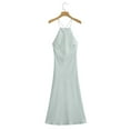 thumbnail image 4 of LOVZFMLL Robes Mode Femme Décontracté Couleur Unie Camis Sans Manches Col Rond Robe, 4 of 7