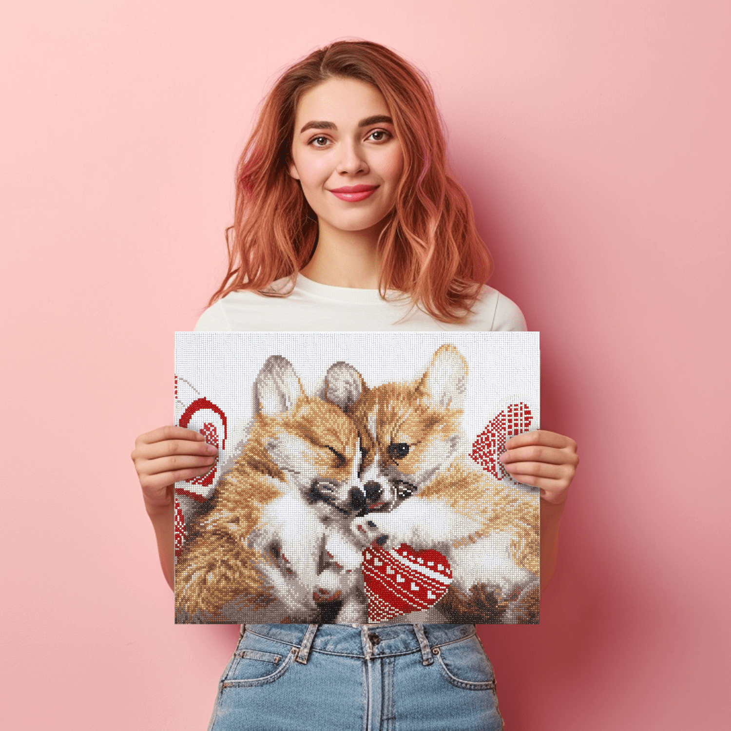 Diamond Dotz Love Cuddles Diamond Painting Kits for Adults - Diamond Art Kits a Relaxing Creative Craft Kit with Dotz Gems 126x20