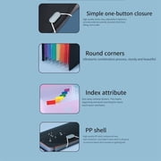 FXMLRLK Expanding File Organizer with 7 Pockets Mini Accordion File Folders for Storage Invoice Cards Coupon Tickets Receipt Document A6 Size Paper(Black)