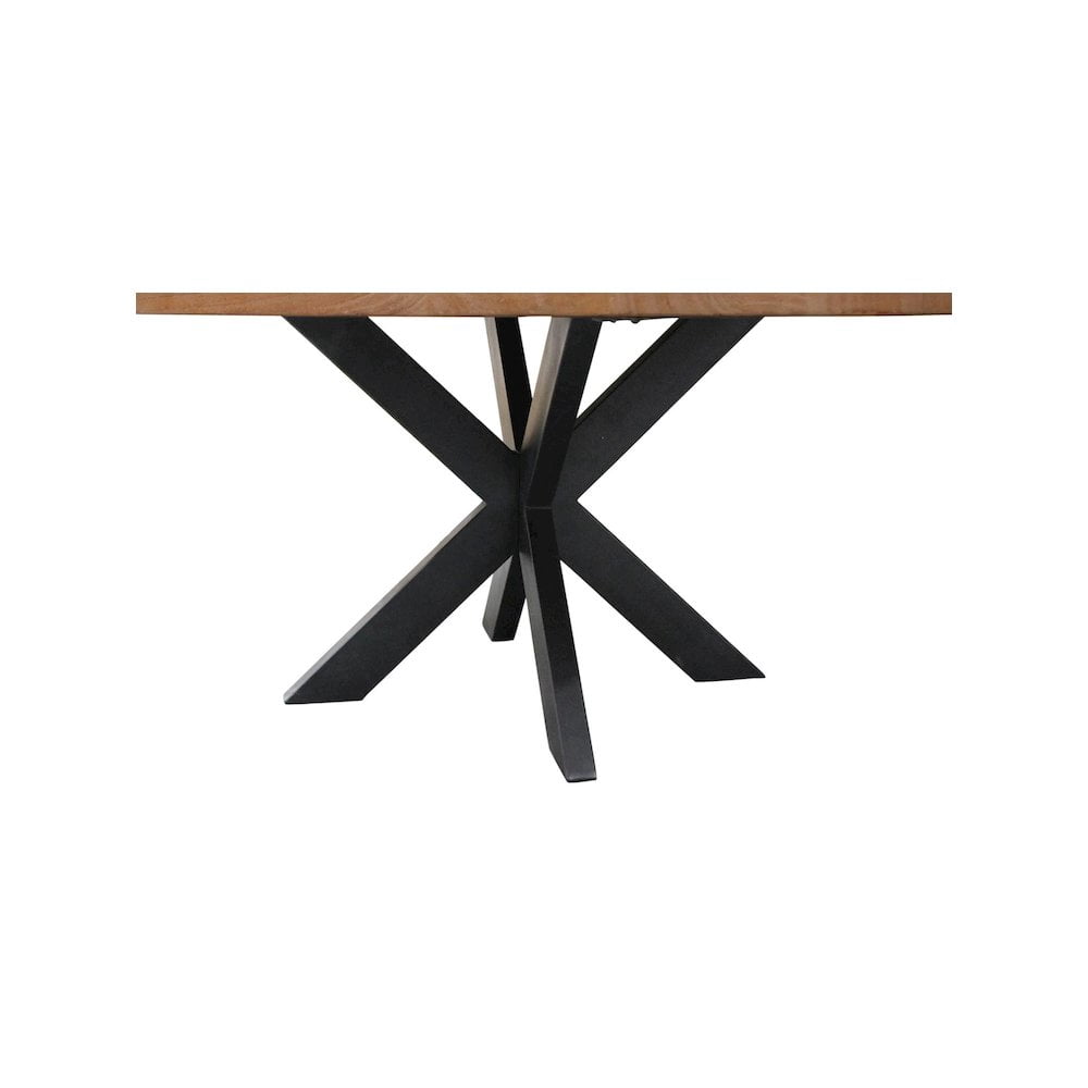 Moti Logan 60" Round Dining Table In Natural Finish