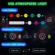 thumbnail image 5 of Mini USB LED de luz RGB coche LED de iluminación interior inteligente atmósfera de luz del teclado del ordenador portátil de luz decoración del hogar Lámpara de noche de brillo ajustable, 5 of 8