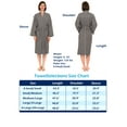 thumbnail image 5 of TowelSelections Women's Waffle Bathrobe Turkish Cotton Kimono Robe Medium/Large Jet Black, 5 of 5