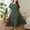 Green, variant on Women's Floral Print V-Neck Loose Summer Dress Casual Short Sleeve Rayon Plus Size Flowy Midi Dress for Beach Vacation Daily Wear Lightweight Breathable