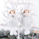 thumbnail image 4 of 2 piezas de ángel colgante de Navidad, decoración de ángulo de árbol de Navidad, colgante de muñeca de ángel, adornos colgantes para árbol de Navidad, manualidades navideñas, decoración de elfos, 4 of 5