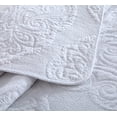 thumbnail image 7 of 100% high-density Cotton Embroidered Quilt Bedspread Comforter Bedding set light weight warm Queen Size White., 7 of 7
