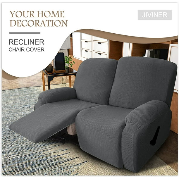 Newest Design 6 Piece Recliner Sofa Cover Stretch Jacquard
