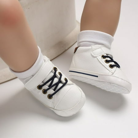 

Binpure Baby Sneakers Boy Soft Sole Anti-slip Faux Leather Shoes