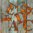 1pc Vintage Classic Rustic Metal Wall Art - 12" Tall Slim Letter A-Z ...