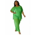thumbnail image 3 of Ashley Stewart Women's Plus Easy Pull On Mesh Pant, Sizes 10/12-26/28, 3 of 3