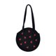 thumbnail image 4 of Bolso de hombro tejido a mano, bolso de mano con decoración hecha a mano, bolso grande de ratán para Negro, 4 of 9
