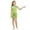 Green, variant on QHFBli Girls One Shoulder Bodycon Pencil Dress High Waist Silver Glitter Specks Party Club Evening Dresses Gold 9-10Years