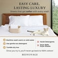 thumbnail image 6 of BedVoyage Soft, Cozy Premium Pillowcases for Sensitive Skin - Melange Bed Pillow Covers Made of Viscose Derived from Bamboo & Cotton - King 2 Pack, Sand, 6 of 6