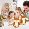 thumbnail image 4 of Happon Talking Hamster, 1 Pack Interactive Stuffed Plush Animal Talking Toy Cute Sound Effects with Repeats Your Said Voice, Best Buddy for Kids Gift Age 3+ (Brown), 4 of 5