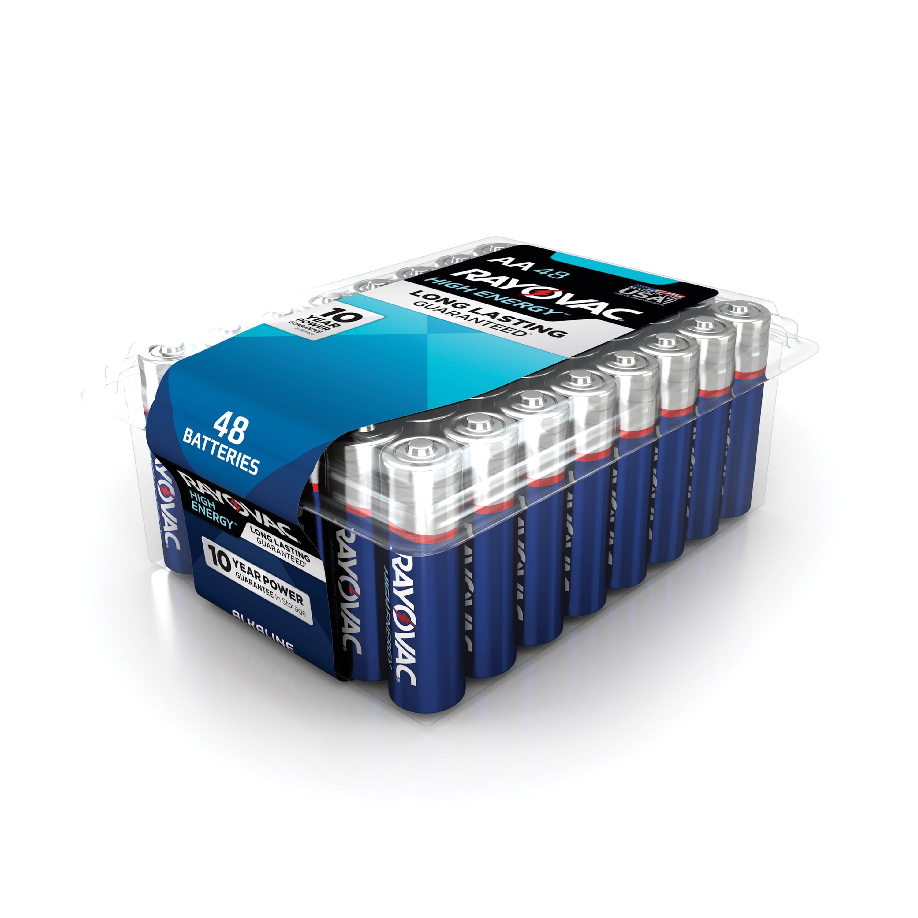 Rayovac Pro-Pack High Energy Alkaline Batteries, Size AA Batteries, 48-Pack, 815-48PPK