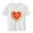 White, variant on Kids Summer T-Shirt Girls Cute Watermelon Heart Print Short Sleeve Tee 100% Cotton Casual Top Blue,Size 4 T