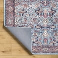 thumbnail image 3 of Hauteloom Mette Living Room, Bedroom Machine Washable Area Rug - Traditional - Denim, Dark Red, Black - 6'7" x 9', 3 of 6