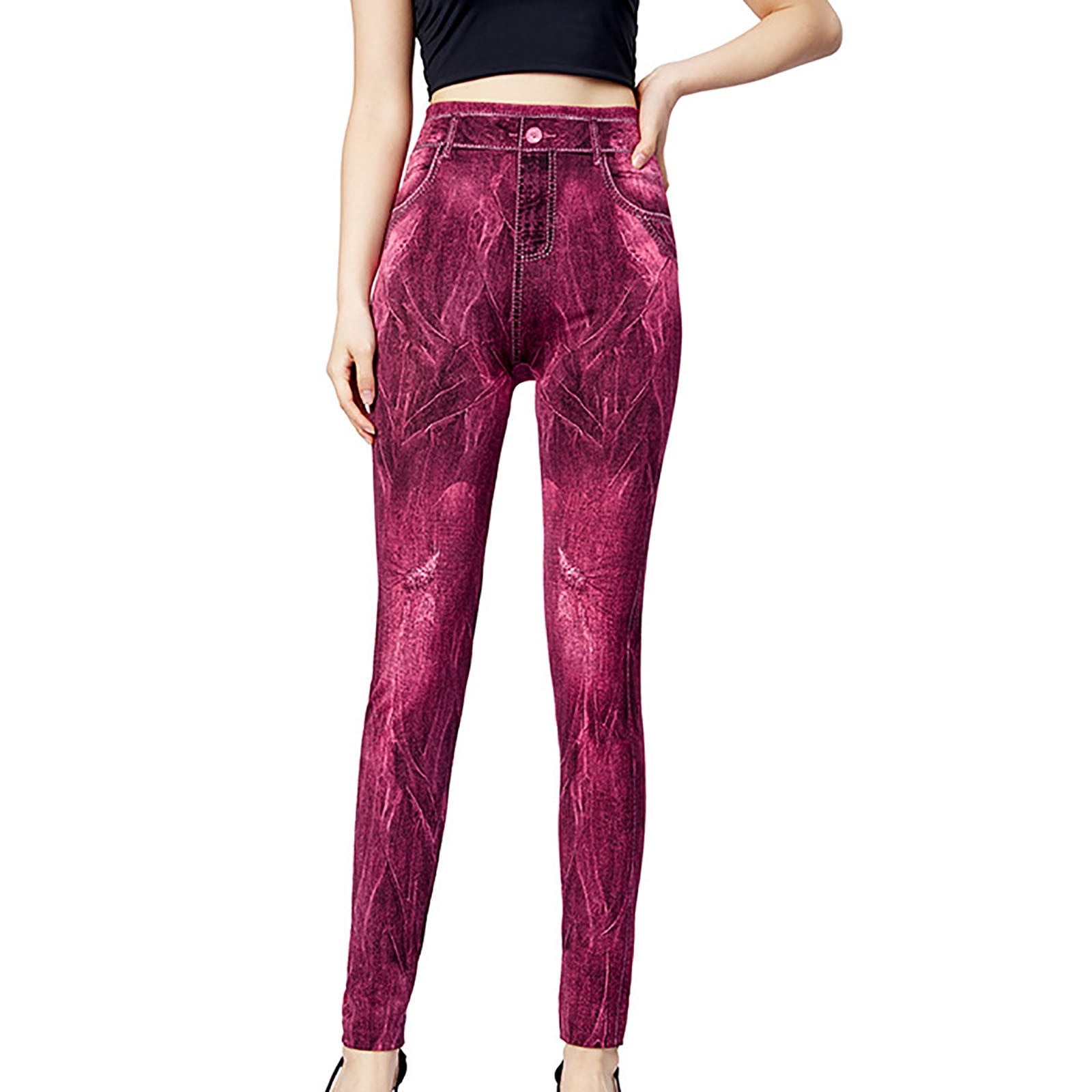 Dianli Pants Women Summer Fashion Elastic Denim Button Zipper Pencil