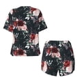 thumbnail image 5 of Lsque Watercolor Floral Women's Short-Sleeved Pajama Set - 2 Piece Soft and Lightweight Sleepwear Set-X-Large, 5 of 9