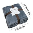 thumbnail image 3 of Pompotops Dark grey Throw Blanket, Blanket Coral Blanket Small Summer Single Towel Thin Quilt Office Lunch Break Conditioning Flannel Nap Blanket, 3 of 3