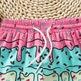 thumbnail image 6 of HCNTES Boy Swim Trunks Waffle Or Cone Quick Dry Bathing Suit Swimsuit,Toddler Beach Board Shorts(Pink,2-3 Years), 6 of 7