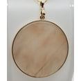 thumbnail image 2 of Natural Round Rose Quartz Gold Necklace, 2 of 5