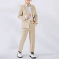 thumbnail image 7 of Coerni Boys Plaid Formal Blazer Lightweight Button-Down Suit Jacket with Flap Pockets Toddler & Teen School Sport Coats Wedding & Graduation, 7 of 7
