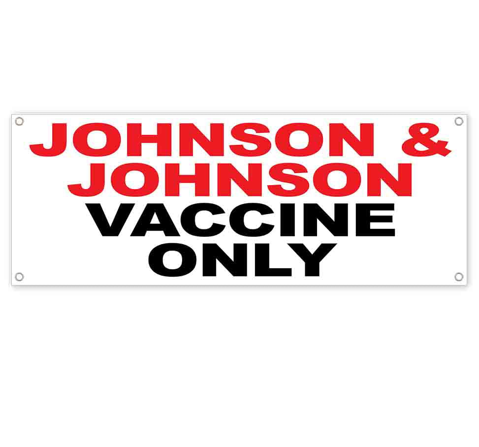 Heavy-Duty Vinyl Single-Sided with Metal Grommets Vaccines 13 oz Banner Non-Fabric 