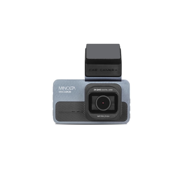 Videocámara para coche Minolta MNCD2K20 2.5K Quad HD con pantalla LCD 3.0 azul