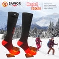 thumbnail image 3 of Savior Heat Electric Heated Socks Knee High Winter Thermal Socks for Men & Women Battery Heating Hunting Foot Warmer Gear for Cold Weather, 3 of 9