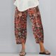 thumbnail image 1 of Puntoco Mujer Casual Estampado Cintura elástica Entrenamiento Deportes Pantalones de pierna ancha Pantalones Puntoco Puntoco-5050, 1 of 5