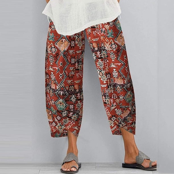 Puntoco Mujer Casual Estampado Cintura elástica Entrenamiento Deportes Pantalones de pierna ancha Pantalones Puntoco Puntoco-5050