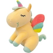 densenon Unicorn Stuffed Animal Toys Cute Soft Unicorn Plush Hugging Pillow with Rainbow Wings Kawaii Toy for Kids Girls ( Green, 25CM/9.8Inch)