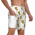 thumbnail image 3 of Picia Leopard Print pattern Mens Swim Trunks with Compression Liner Stretch Beach Shorts Quick Dry with Zipper Pockets No-Chafing Board Shorts-XX-Large, 3 of 9