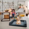 thumbnail image 4 of Orthopedic Dog Bed, Colorful Thick Foam Pet Mattress for Large Dogs and Cats, Breathable Kennel Pad for All Seasons, Washable Cover, 4 of 7