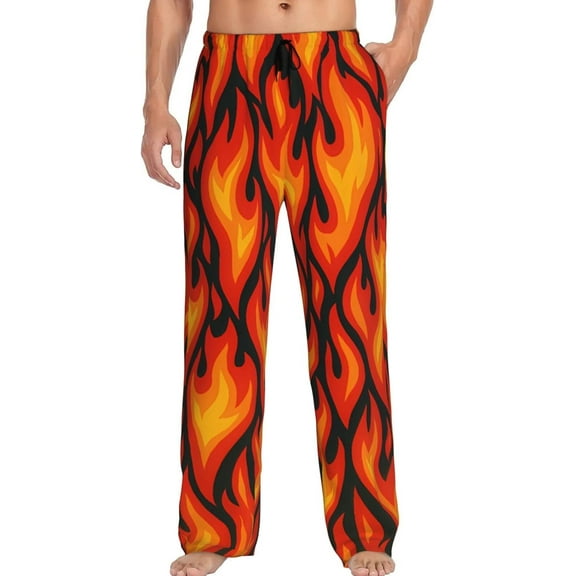 CROPD Men's Pajama Pants Pjs Bottoms With Pockets Sleep Lounge Pants For Men