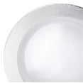 thumbnail image 4 of " OCCASIONS " 120 Pieces Pack, Heavyweight Disposable Wedding Party Plastic Bowls (14oz Soup Bowl, Linen in White & Silver), 4 of 5