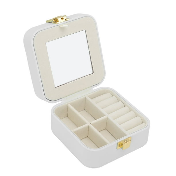 Case De Almacenamiento De Joyería Portátil Case De Joyería Pequeña Organizador De De Almacenamiento De Exposición Portátil Para Anillos Y Aretes