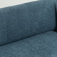 thumbnail image 4 of Noble House Julisa 58" Modern Chenille Fabric Loveseat with Removable Cushion, Fixed Backrest, Blue, 4 of 8