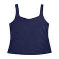 thumbnail image 4 of Gyujnb Women Y2K Square Neck Sleeveless Crop Cami Tank Top, Slim Fit Basic Casual Going‑Out Camisole,Navy, 4 of 4