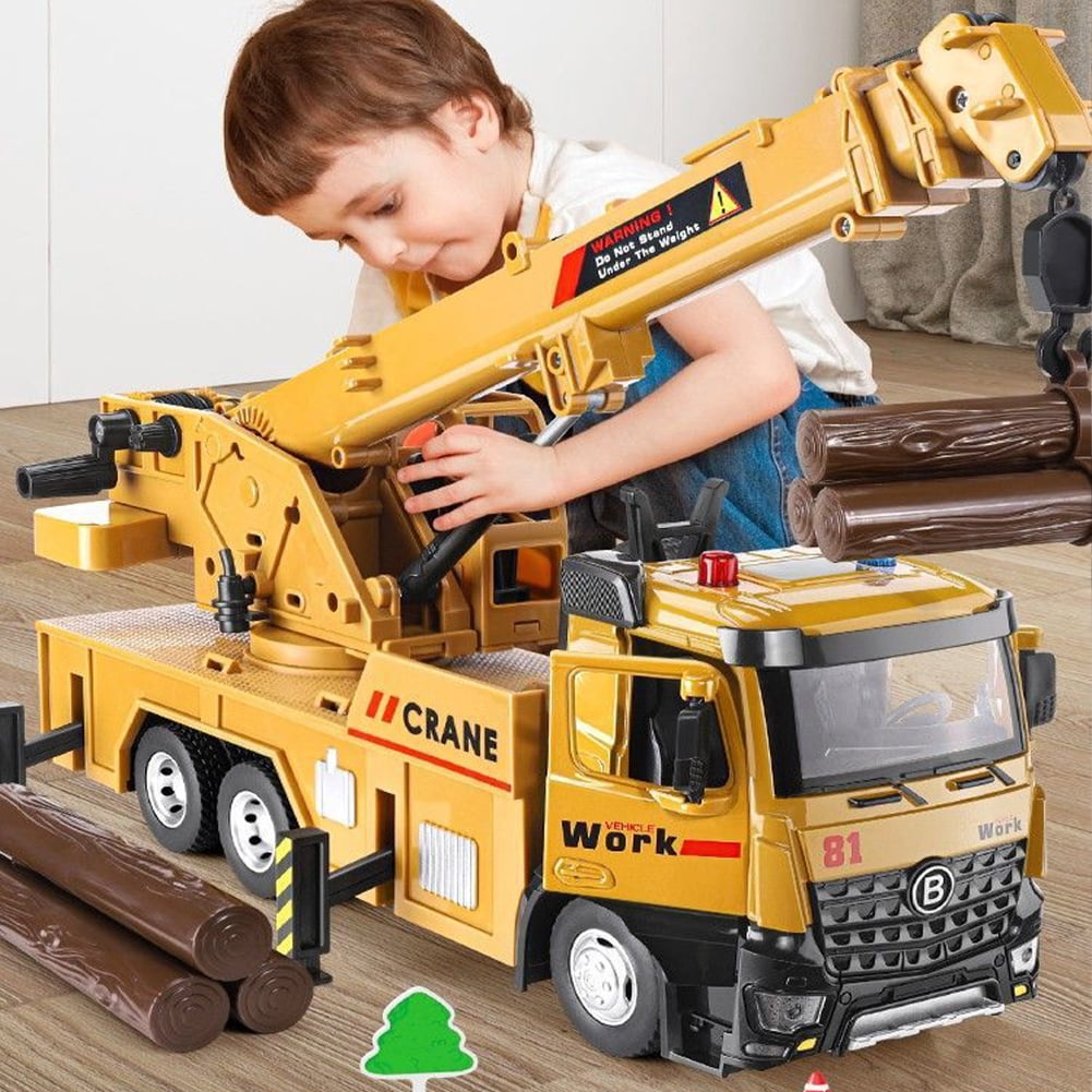 KYAIGUO Baby Boys Crane Toys Large Engineering Vehicle Toys Toddler Durable Alloy Construction Vehicles Toys for Kids 3 4 5 6 7 8 9 Years Old