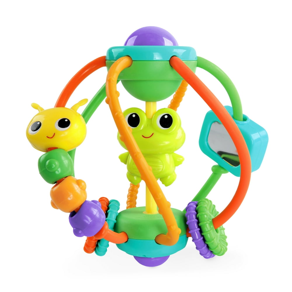 Bright Starts Clack & Slide Activity Ball Toy, Ages 6 months