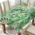 thumbnail image 4 of Tropical Palm Leaves Rectangle Tablecloth, Dust Proof Anti Wrinkle Wipeable Table Cloth Tabletop for of Dinner Kitchen Wedding Holiday Party 60"x108" Home Decor, 4 of 7