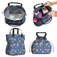 thumbnail image 2 of Pioneer Flower Floral Print Pattern Drawstring Lunch Bag Women - Drawstring Lunch Bag Insulated for Work Office - Stain-Resistant Large Lunchbags for Women with Multi-Pockets, 2 of 6