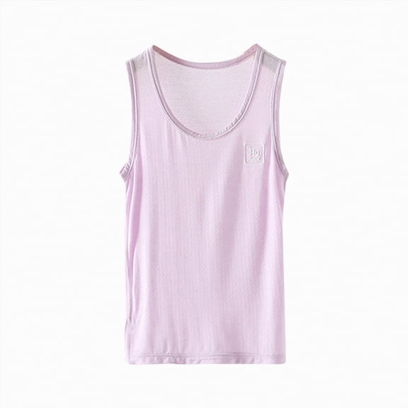 Gubotare Baby Boy Tank Tops Boys Tank Tops Undershirt Hoodie Sleeveless Kids Athletic Workout Hooded Shirts Muscle Tees Basic T-Shirt 4T 5T (Purple,4-5 Years)