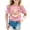 Pink, variant on Toddler Kids Girls Boys T Shirts Short Sleeve Casual Printed Tee For Lightweight Top Playful Graphic Wardrobe Casual Summer Tees 18-24 Months