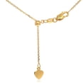 thumbnail image 2 of JewelStop 14k Solid Yellow Gold 0.9 mm Extendable & Adjustable Cable Chain, Lobster Claw - 22 Inches, 2.4gr., 2 of 6