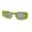 Green Black, variant on Womens Unique Concave Thick Mod Plastic Sunglasses Black Yellow