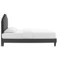 thumbnail image 4 of Modway Elise Twin Performance Velvet Platform Bed in Charcoal, 4 of 10