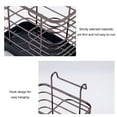 thumbnail image 4 of Kitchen Storage Rack,Iron Kitchen Chopstick Basket Chopstick Tube Wall Hanging Double Grids Multifunctional Storage Rack Kitchen Spoon and Chopstick Storage Rack,Small Storage Basket, 4 of 6
